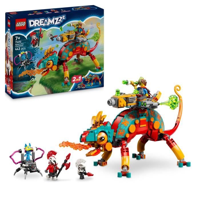 LEGO Dreamzzz 71492 Mateo's Fire-Breathing Chameleon - Game for Boys Ages 7 - Gift Idea