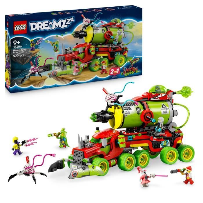 LEGO Dreamzzz 71499 Mateo's Spray Paint Truck - Building Set for Ages 9 and Up