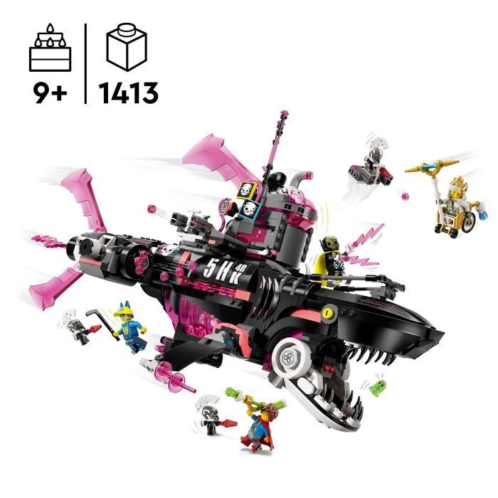 LEGO Dreamzzz 71500 Nightmare Shark Submarine - Creative Play for Boys Ages 9
