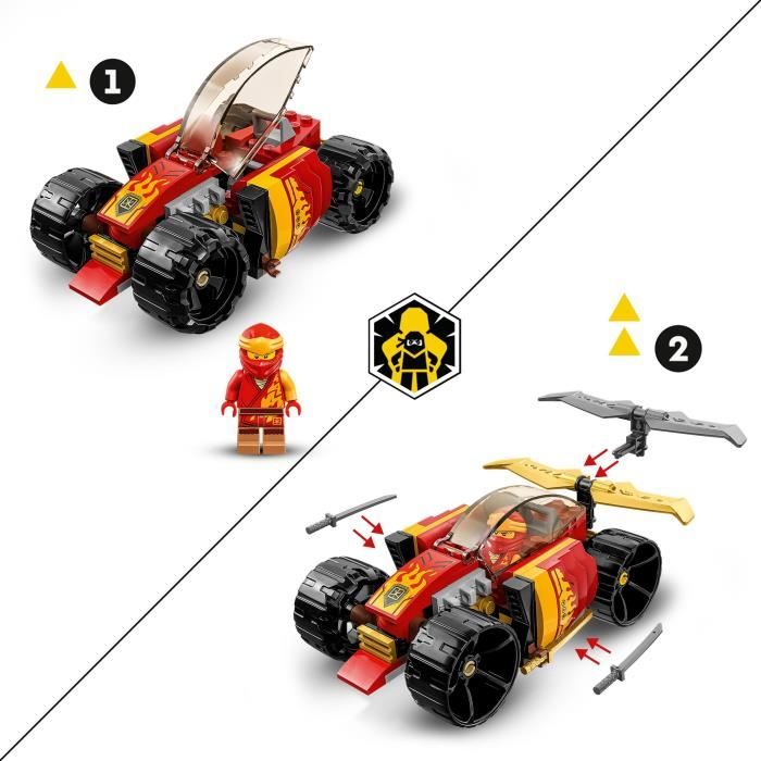 Lego Ninjago 71780 The Ninja racing car from Kai-Evolution, car toy, 2-in-1