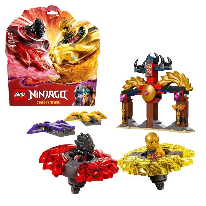LEGO NINJAGO 71826 Spinjitzu Dragon Battle Pack - Building Toy for Ages 6 and Up