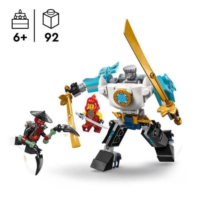 LEGO NINJAGO 71827 Zane's Super Mech Armor - Ninja Role Play for Boys Ages 6 and Up