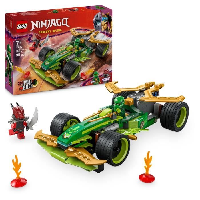 LEGO NINJAGO 71828 Lloyd's Pull-Back Racer - Building Toy