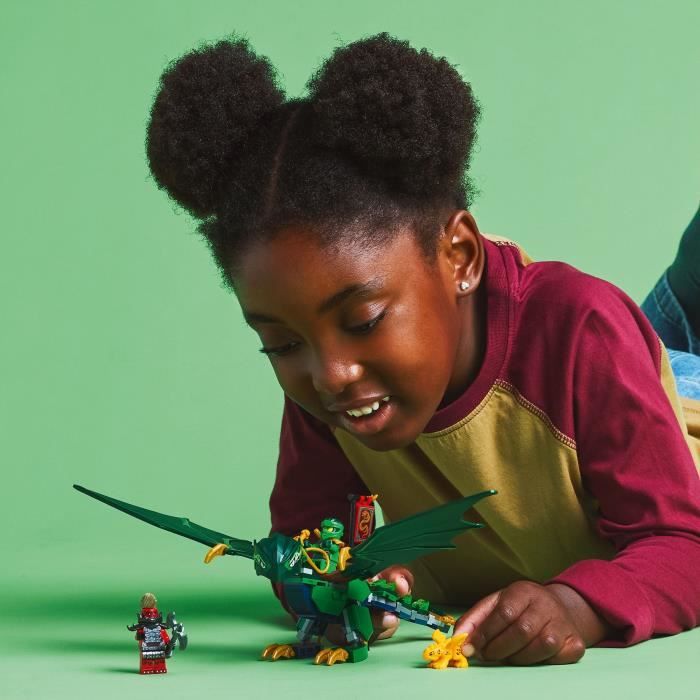 LEGO NINJAGO 71829 Lloyd's Forest Green Dragon - Building Game for Ages 6 and Up
