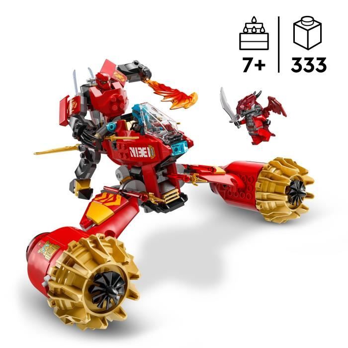 LEGO NINJAGO 71830 Kai Mech Storm Bike - Building Toy for Boys