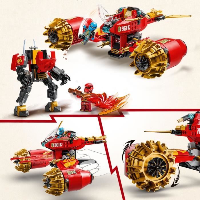 LEGO NINJAGO 71830 Kai Mech Storm Bike - Building Toy for Boys