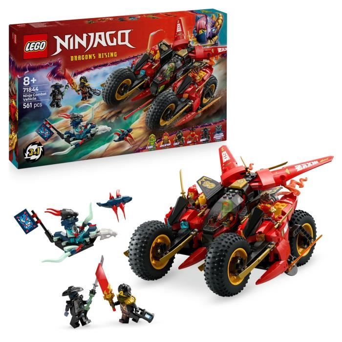 LEGO NINJAGO 71844 Ninja Battle Vehicle - Building Set for Boys Ages 8 and Up