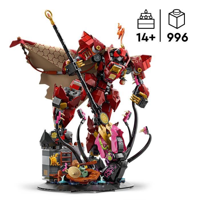 LEGO NINJAGO 71846 Fire Knight Mech - Construction Set for Boys 14 Years Old - Kai