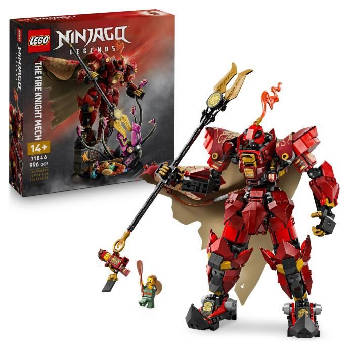LEGO NINJAGO 71846 Fire Knight Mech - Construction Set for Boys 14 Years Old - Kai