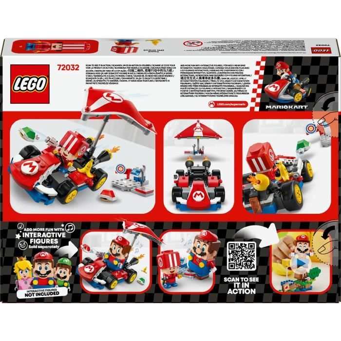 LEGO Super Mario 72032 Mario Kart  Standard Kart  Car Toy for Kids Ages 7 and Up