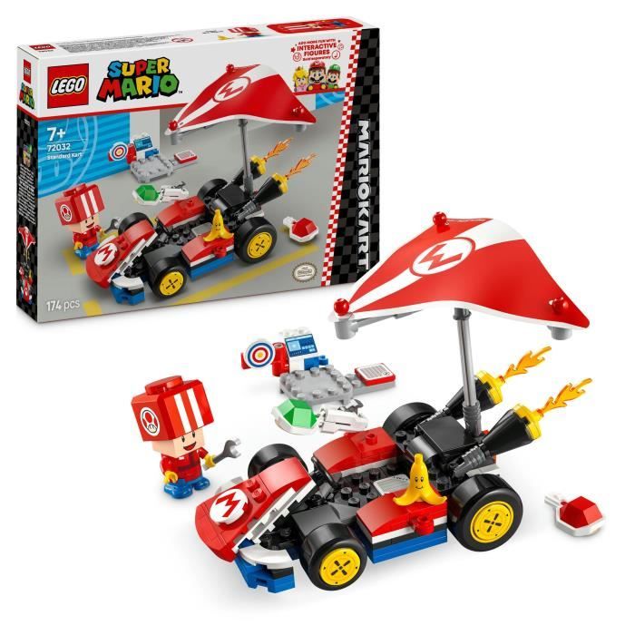 LEGO Super Mario 72032 Mario Kart  Standard Kart  Car Toy for Kids Ages 7 and Up