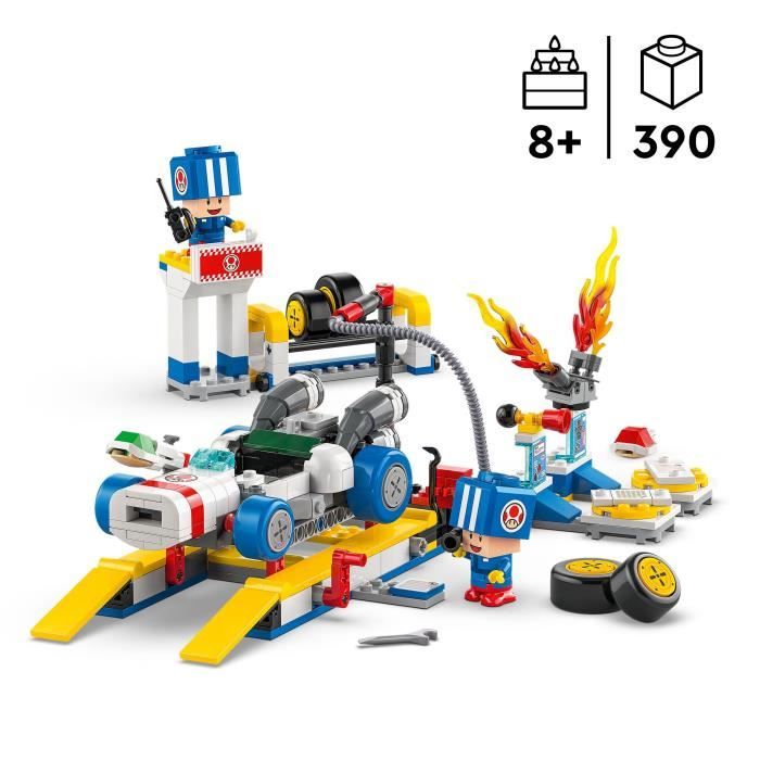 LEGO Super Mario 72035 Mario Kart  Toad's Garage  Customizable Nintendo Toy