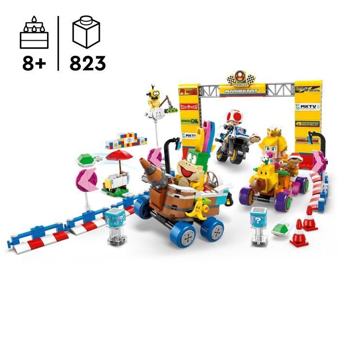 LEGO Super Mario 72036 Mario Kart  Baby Peach & Grand Prix Pack  Motorcycle Toy