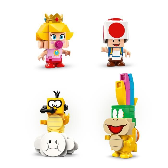 LEGO Super Mario 72036 Mario Kart  Baby Peach & Grand Prix Pack  Motorcycle Toy