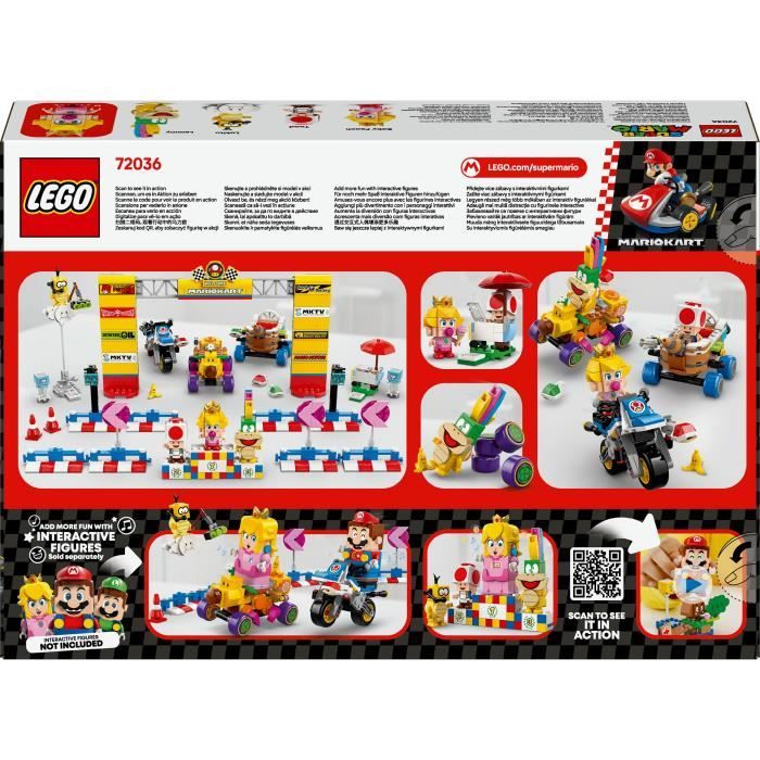 LEGO Super Mario 72036 Mario Kart  Baby Peach & Grand Prix Pack  Motorcycle Toy