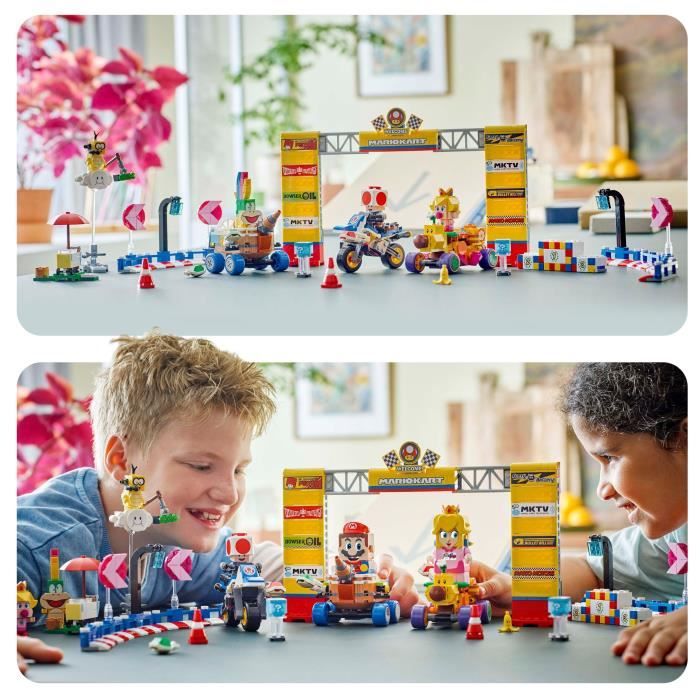LEGO Super Mario 72036 Mario Kart  Baby Peach & Grand Prix Pack  Motorcycle Toy