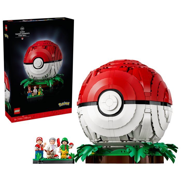 LEGO Pokémon 72154 - Poké Ball, Iconic Trainer Moment - Collector's Set for Adults - Gaming Gift Idea