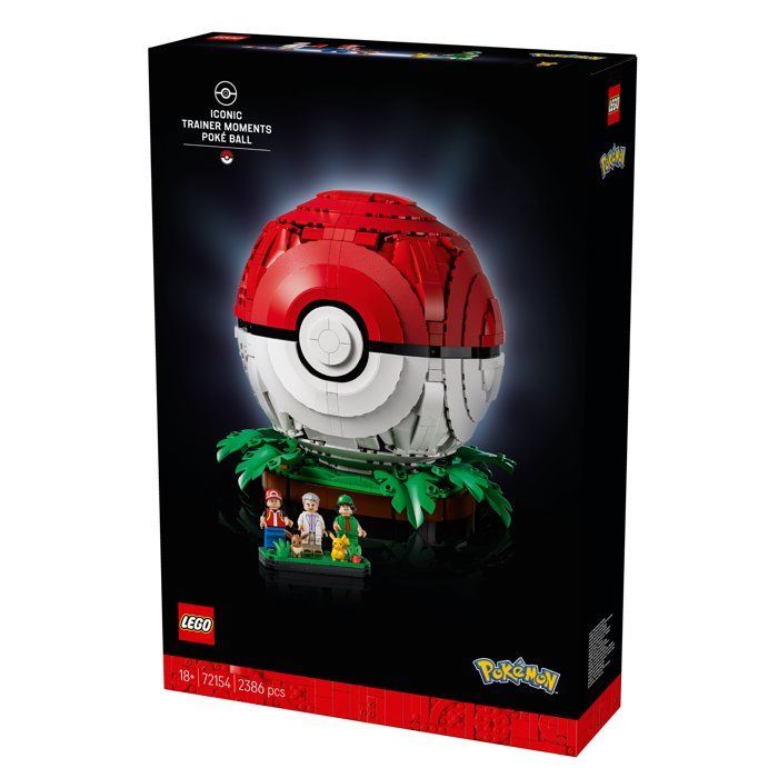 LEGO Pokémon 72154 - Poké Ball, Iconic Trainer Moment - Collector's Set for Adults - Gaming Gift Idea