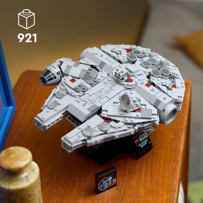 LEGO Star Wars 75375 Millennium Falcon, Building Set, Spaceship, Adults