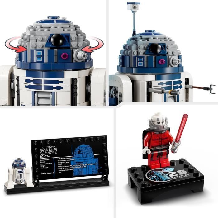 LEGO Star Wars 75379 R2-D2, Droid Toy to Build, Gift for Kids, Battle Game