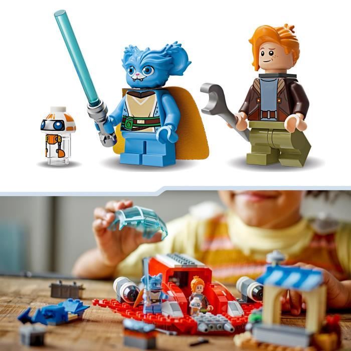 LEGO 75384 Star Wars The Crimson Firehawk, Building Toy with Speeder Bike and Minifigures