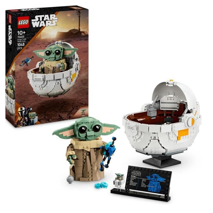 LEGO Star Wars: The Mandalorian 75403 Grogu and his pram - Construction game 10 years