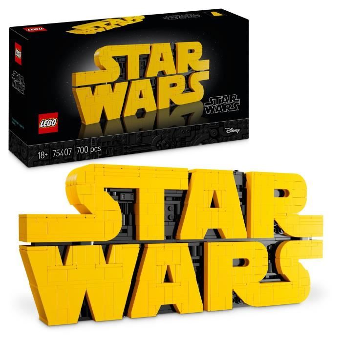 LEGO Star Wars 75407 Star Wars Brick Logo - Adult Building Set - Decoration