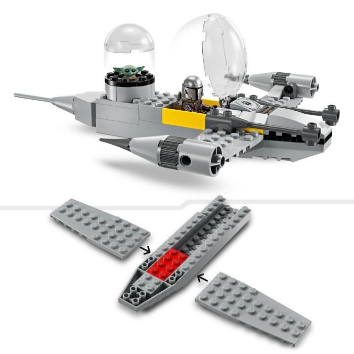 LEGO Star Wars: The Mandalorian 75410 Mando & Grogu's N-1 Fighter - Game for ages 4 and up