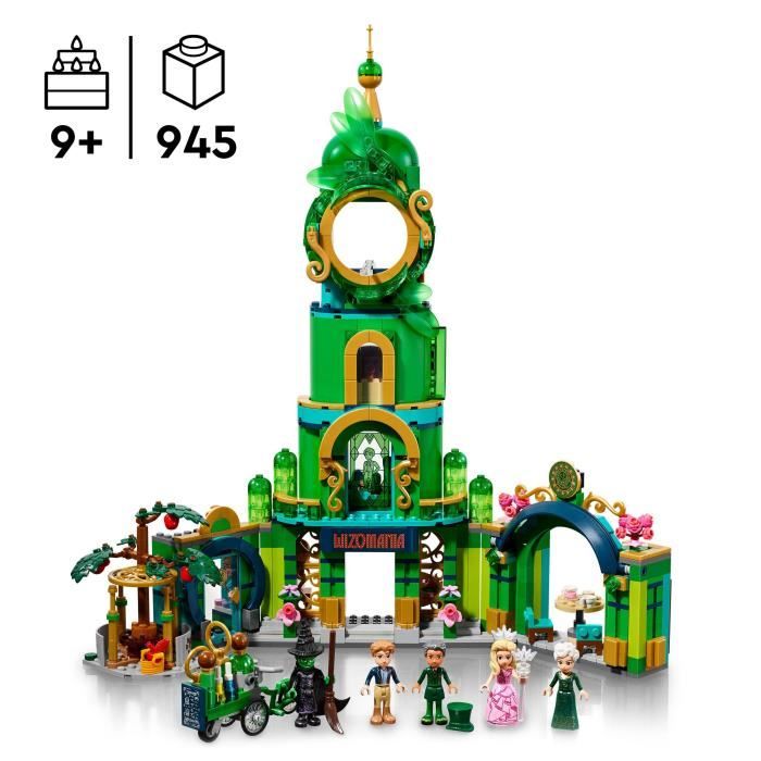 LEGO Wicked 75684 Welcome to Emerald City  Collectible Toy with Glinda and Elphaba