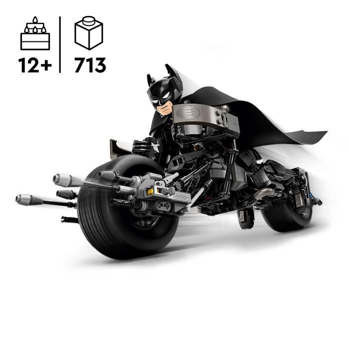 LEGO DC Batman 76273 Buildable Batman Minifigure and Bat-Pod Bike
