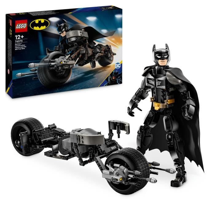 LEGO DC Batman 76273 Buildable Batman Minifigure and Bat-Pod Bike
