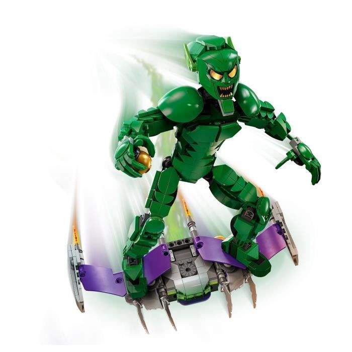 LEGO Marvel 76284 Green Goblin Buildable Minifigure Superhero Toy for Kids
