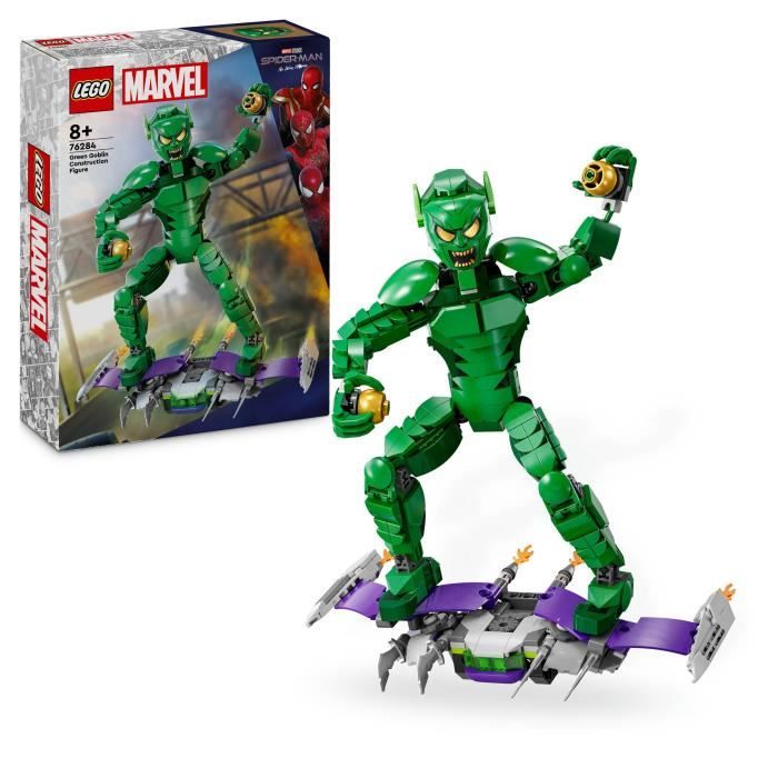 LEGO Marvel 76284 Green Goblin Buildable Minifigure Superhero Toy for Kids