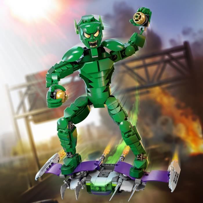 LEGO Marvel 76284 Green Goblin Buildable Minifigure Superhero Toy for Kids