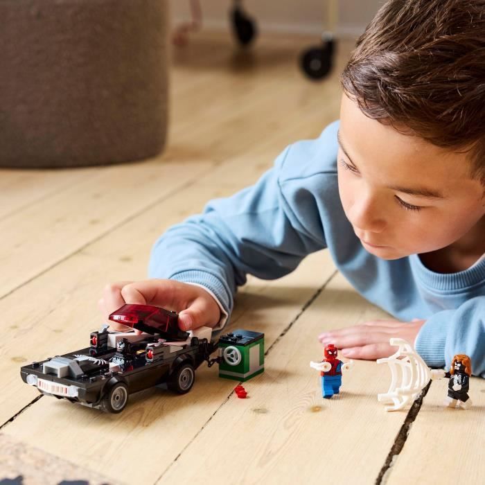 LEGO Marvel 76309 Spider-Man vs. Venom Racer - Building Toy for Ages 7 and Up