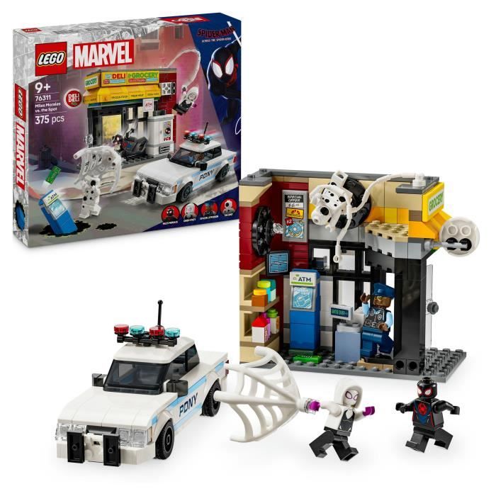 LEGO Marvel 76311 Spider-Verse: Miles Morales vs. The Smudge - Game for Boys Ages 9 and Up