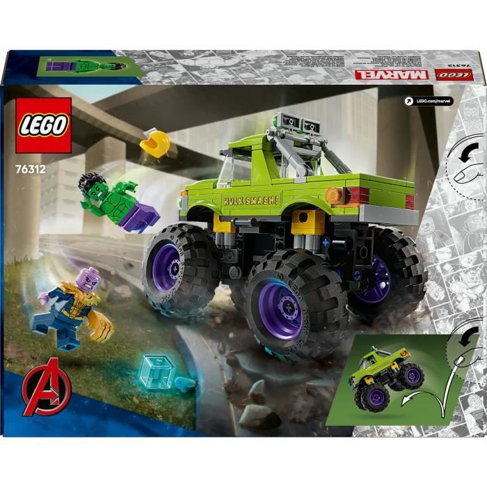 LEGO | Marvel 76312 Hulk vs. Thanos Off-Roader Building Set for Boys Ages 7