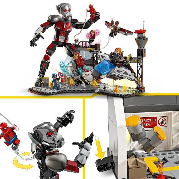 LEGO Marvel 76314 Captain America Civil War Battle - Toy for 10 Year Old Boys