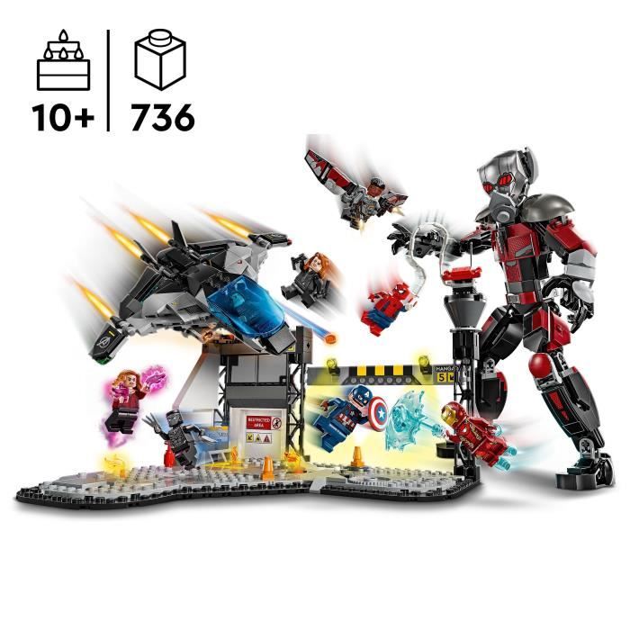 LEGO Marvel 76314 Captain America Civil War Battle - Toy for 10 Year Old Boys