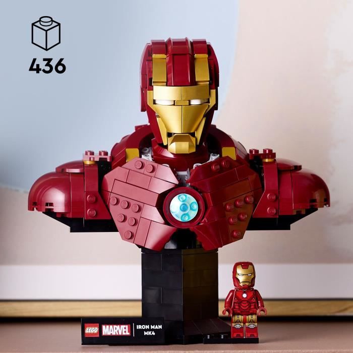 LEGO | Marvel 76327 Iron Man Bust MK4 - Adult Building Set - Gift Idea