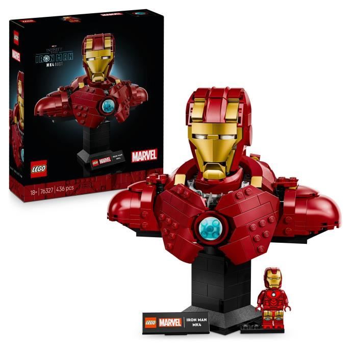 LEGO | Marvel 76327 Iron Man Bust MK4 - Adult Building Set - Gift Idea