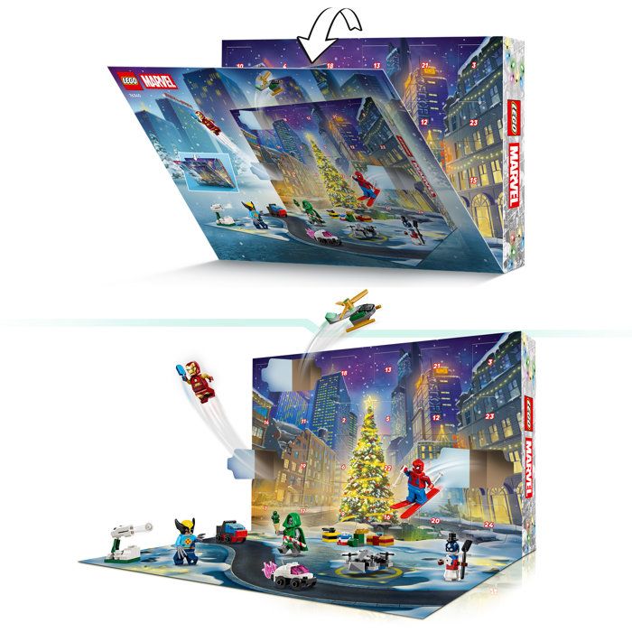 LEGO | Marvel 76340 - 2026 Advent Calendar - 24 Superhero Surprises - Kids' Set - Ages 6 and up