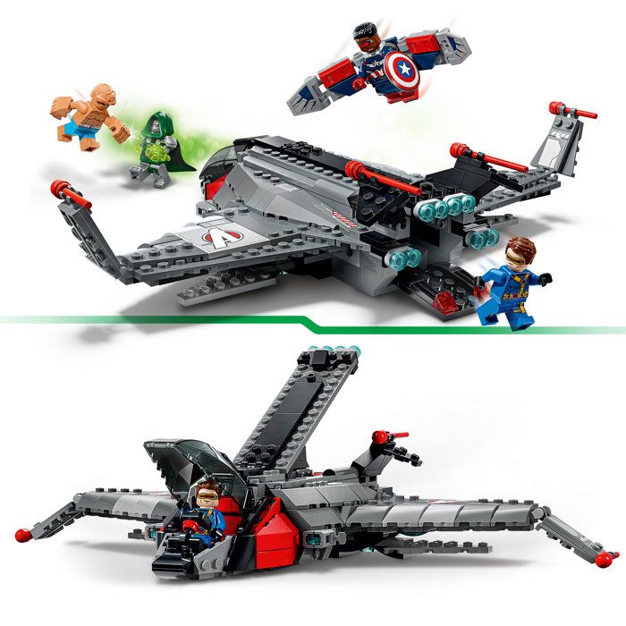 LEGO | Marvel 76347 Avengers: Doomsday The Quinjet - Building Set for Ages 9 and Up - Airplane