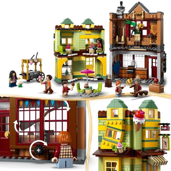 LEGO Harry Potter 76452 Quidditch Accessories Shop and Ice Cream Shop Game Ages 8