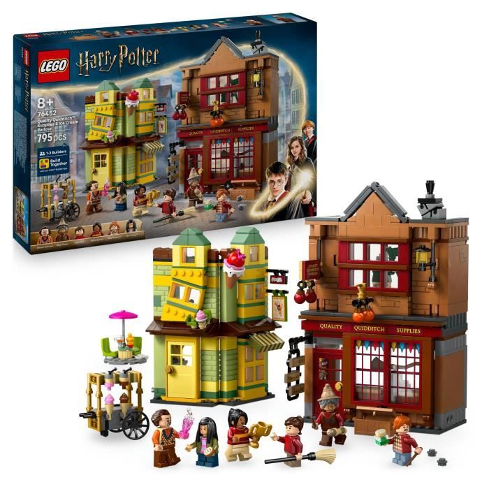LEGO Harry Potter 76452 Quidditch Accessories Shop and Ice Cream Shop Game Ages 8