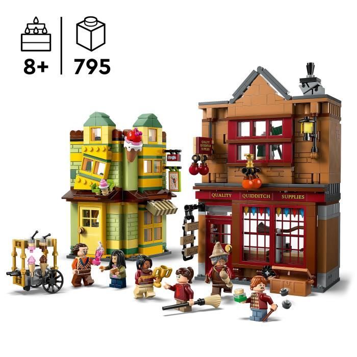 LEGO Harry Potter 76452 Quidditch Accessories Shop and Ice Cream Shop Game Ages 8