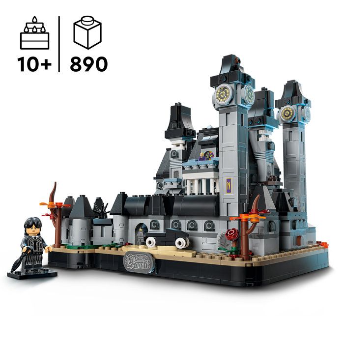 LEGO Wednesday 76788 Nevermore Academy - School Model with 3 Minifigures - Building Set for Ages 10 and Up - Model - Gift