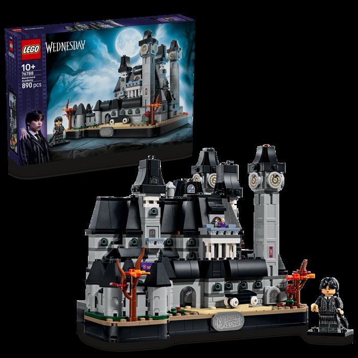 LEGO Wednesday 76788 Nevermore Academy - School Model with 3 Minifigures - Building Set for Ages 10 and Up - Model - Gift