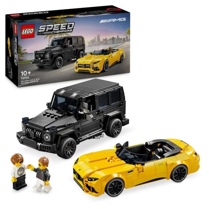 LEGO Speed Champions 76924 Mercedes-AMG G 63 and Mercedes-AMG SL 63, buildable cars