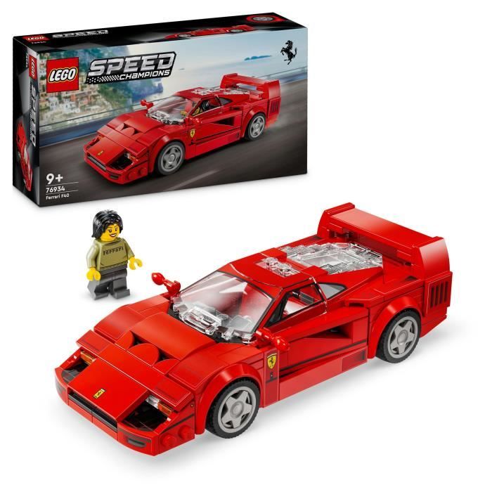LEGO Speed Champions 76934 Ferrari F40 Supercar - Toy Vehicle for Boys and Girls